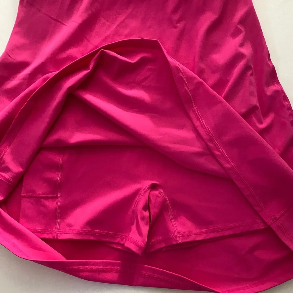 Ewedoos Tennis Dress Athletic Dress Summer Dress Hot Pink Mini size Small